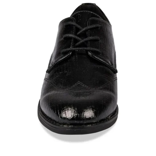 Veterschoenen ZWART