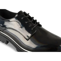 Veterschoenen ZWART