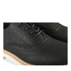 Veterschoenen ZWART