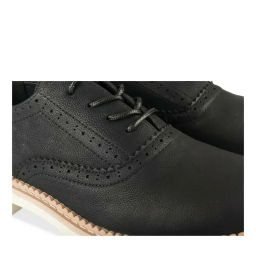 Veterschoenen ZWART