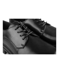 Veterschoenen ZWART