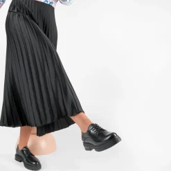 Veterschoenen ZWART